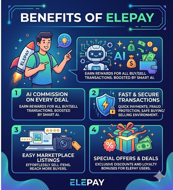 How Elepay Works - P2P trading process